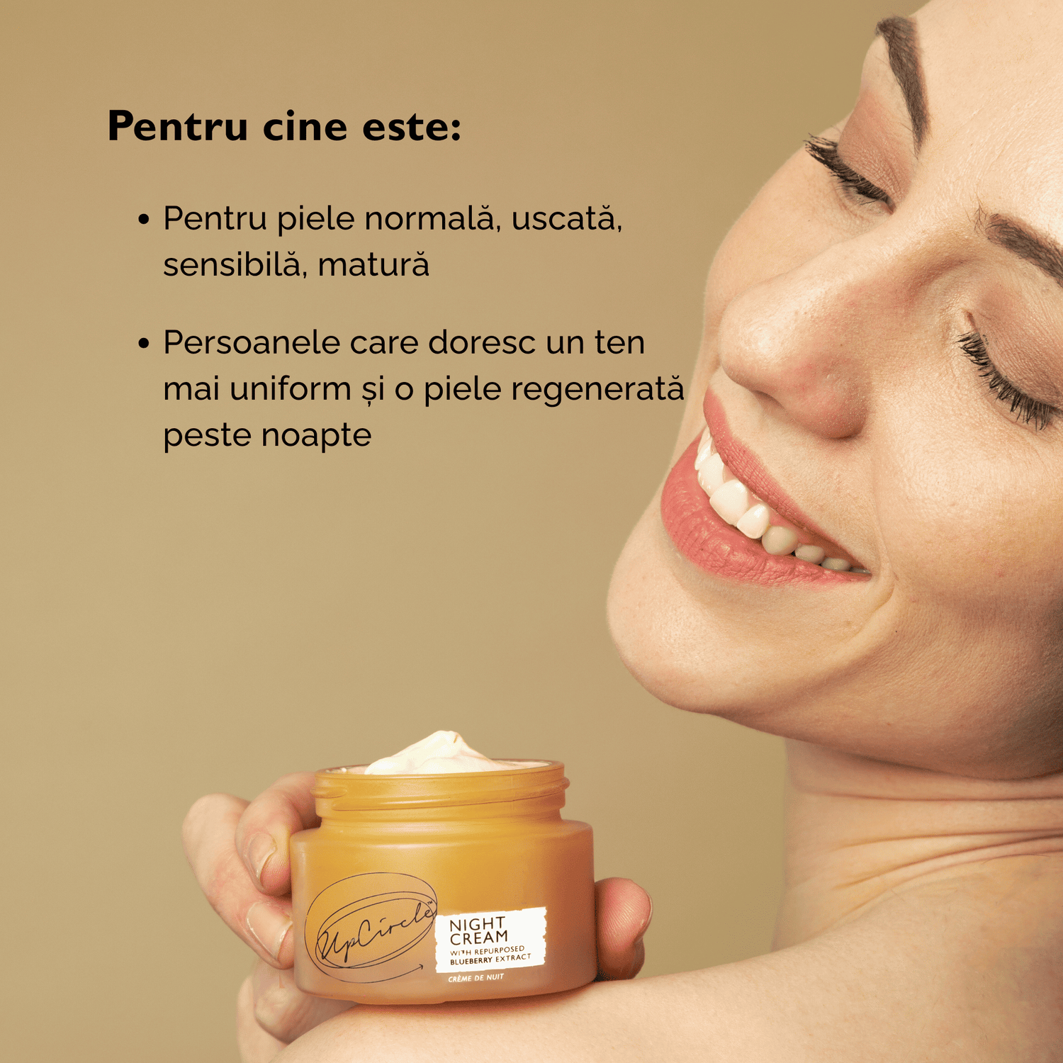 Cremă de Noapte Regenerantă cu Acid Hialuronic + Niacinamide