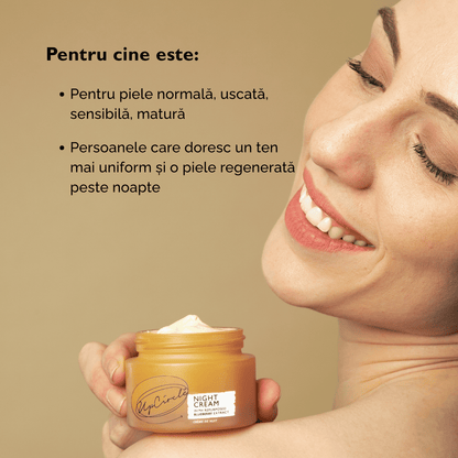 Cremă de Noapte Regenerantă cu Acid Hialuronic + Niacinamide