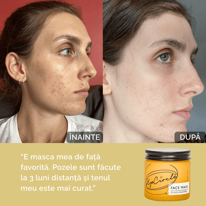 Mască de Față Detoxifiantă cu Argilă de Caolin și Pudră de Măsline