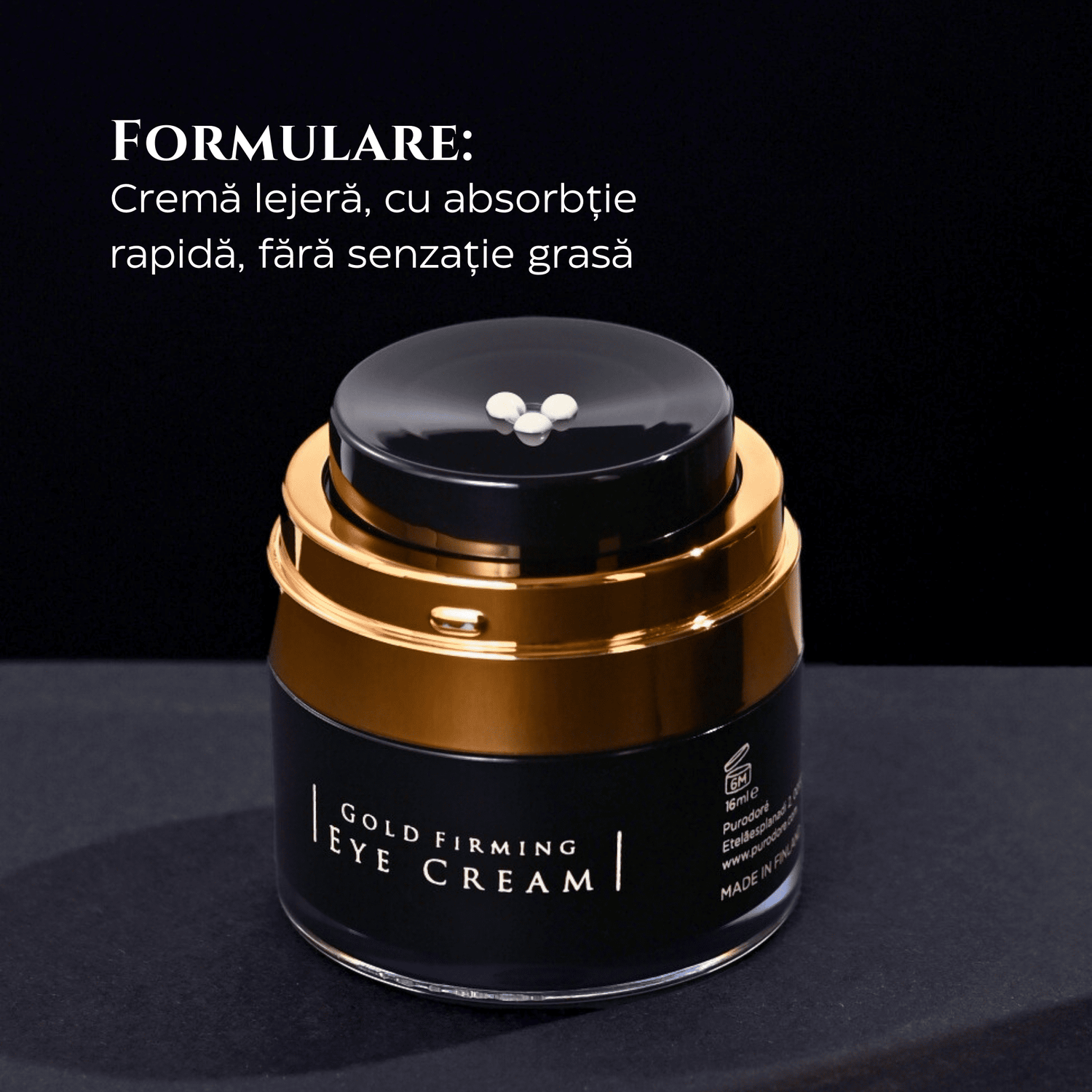 Cremă de Ochi pentru Riduri si Fermitate cu Aur
