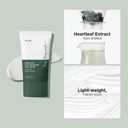 Cremă Hidratantă SPF 50+ cu Heartleaf