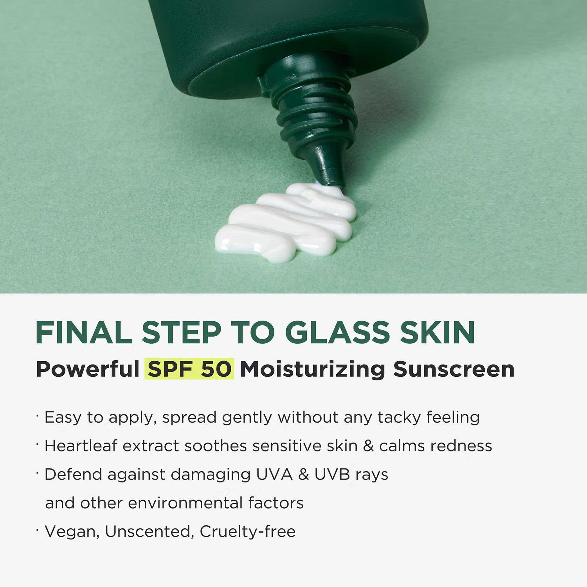 Cremă Hidratantă SPF 50+ cu Heartleaf
